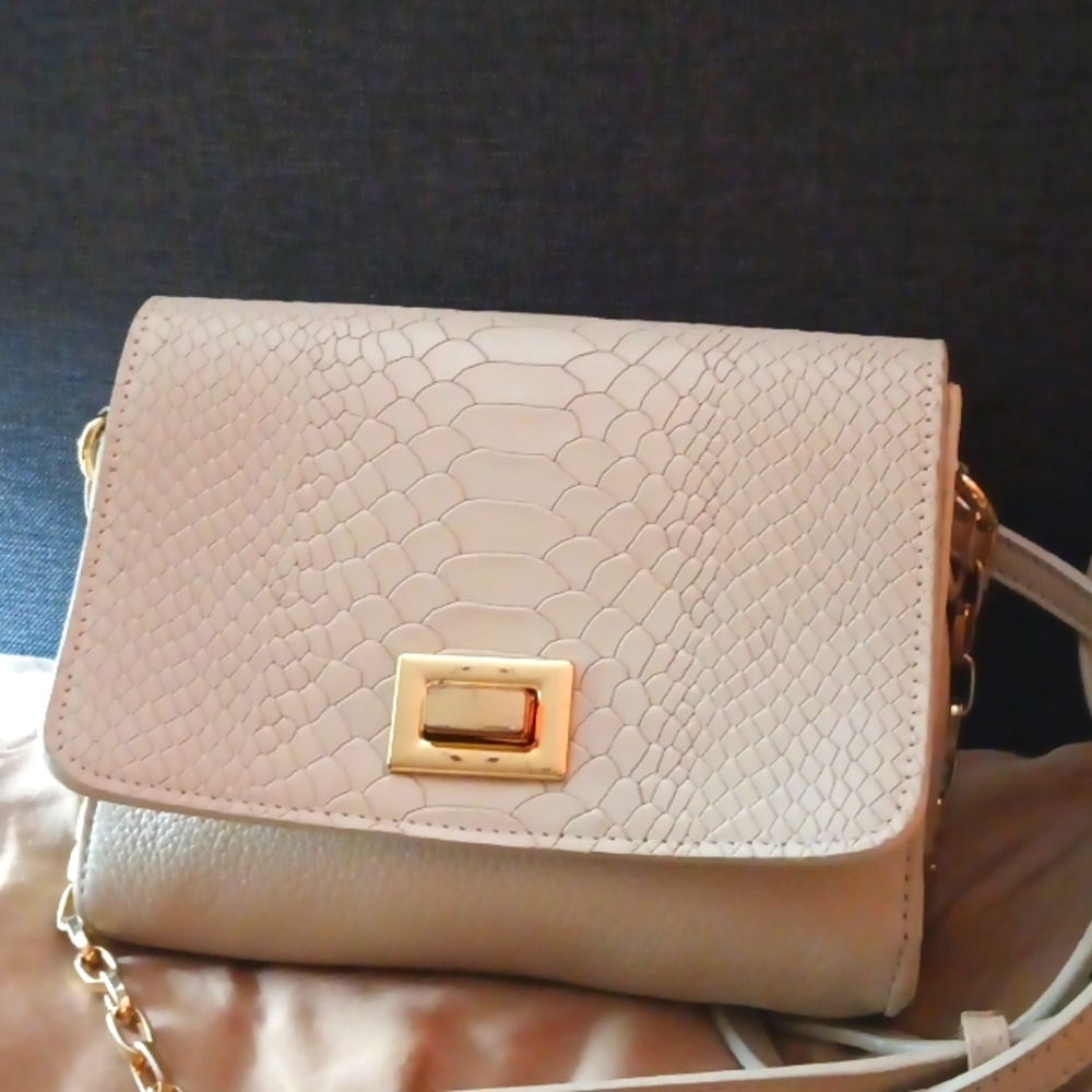 GiGi New York Catie Crossbody Bone Python